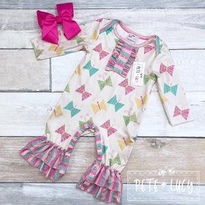 Pete + Lucy Ruffled Romper